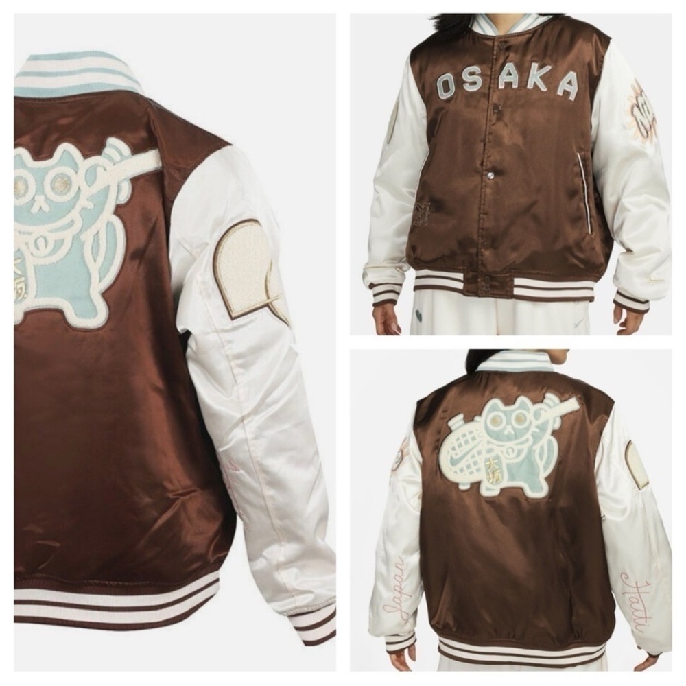 NWT Naomi Osaka Women’s Varsity Jacket - Picture 1 of 4